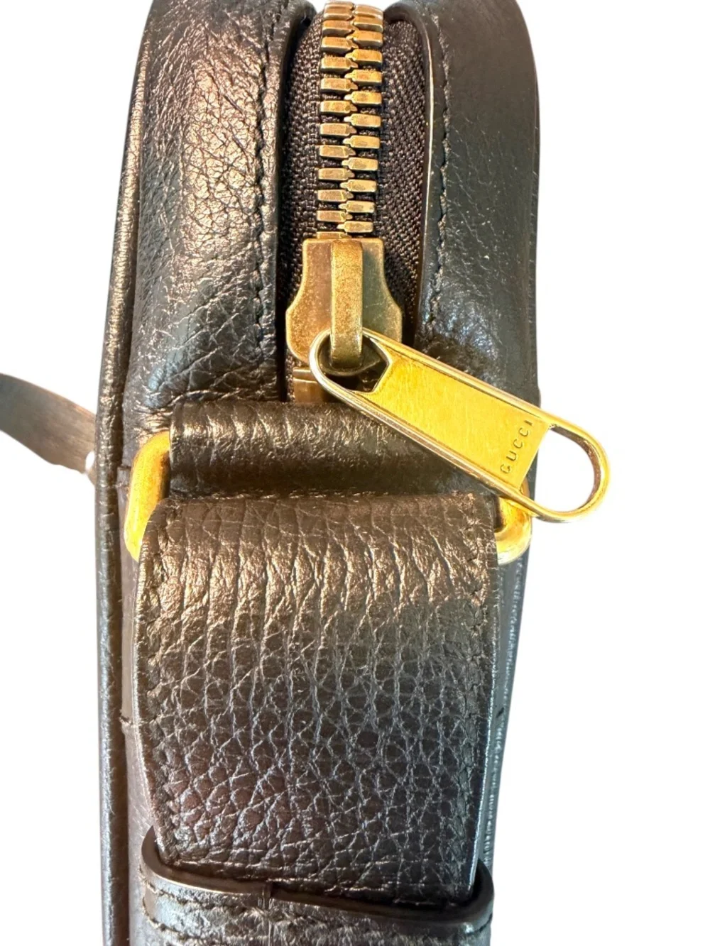 Gucci black pebbled